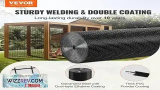 VEVOR Hardware Cloth 36'' x 100' Galvanized Wire Mesh Roll 19 Gauge