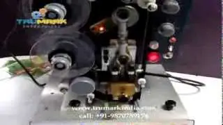 semi auto ribbon batch printer, hot foil coder, date coding machine