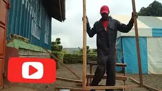 simple making of a school hand ball goal post