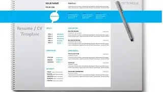 How to write a resume / CV  with Microsoft Word free  template  DOC+PDF