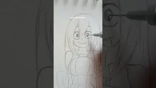 drawing tsuyu asui #tsuyuasui #howtodraw #shorts