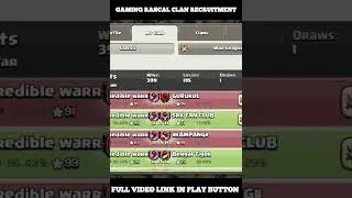 Gaming Rascal Clan Recruitment 😍 #shorts