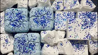 Blue Pasted ➕Fresh Chalk Blocks｜Jumbo Gym Chalk｜Satisfying｜ASMR ｜Sleep Aid