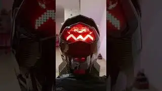 Honda vario 150 old custom stoplamp running text animasi by AuReL Led production,wa 08152344939