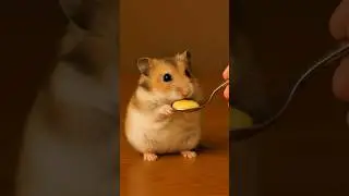 Hamster eating honey 🍯❤| #cat #cute #hamsters #naturelovers #animals #viral #viralvideo
