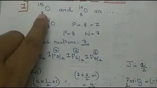 Nuclear Physics spin and parity.