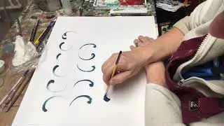 C-Stroke rosemaling Demonstration - Lise Lorentzen - unintentional ASMR