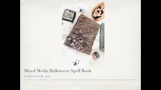 Mixed Media Halloween Spell Book
