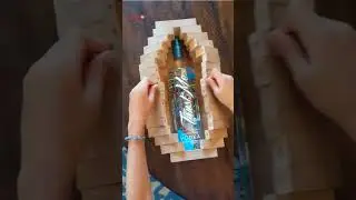 coolest bottle 🍾 cover 😀 #bottle #gadgets #coolgadgets #coolest #woodworking
