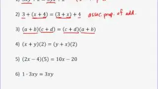 Algebra Properties