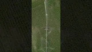 Center Pivot Irrigation From Above #asmr #drone #agtechnology