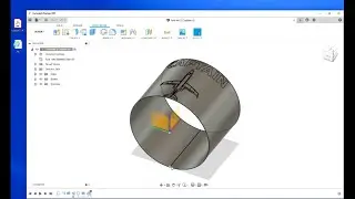 Fusion 360 Sheet Metal Cylinder Unfold (Flatten) To Put Designs On For Engraving.