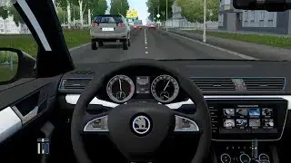 City Car Driving - Skoda Superb B8 2.0 TSI | Street Racing