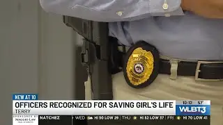 Terry Police officers honored for saving teen from bridge jump