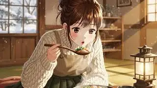 Lighting Candles on a Snowy Christmas Eve 🕯️ | Ghibli-Style Relaxing Anime ASMR ❄️