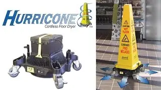Hurricone Safety Cordless Floor Dryer &mdash; Bunzl Processor Division/Koch Supplies