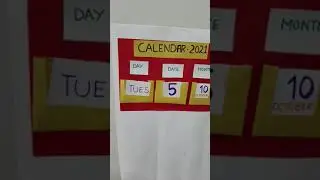 DIY calendar for kids