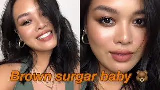 Trang điểm cho n&agrave;ng da ngăm n&acirc;u - Makeup mắt kh&oacute;i n&acirc;u ấm cực ngọt | Brown sugar baby | Tra MUA |