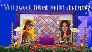 BOLLYWOOD THEME HALDI CEREMONY DECORATION IDEAS 💡