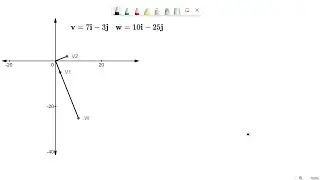 Orthognal Vectors (Projection of v onto w)