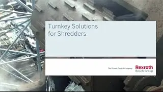 Turnkey drive solutions for recycling shredders
