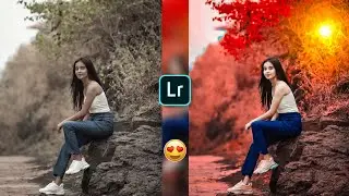 Lightroom Cool Red Effect Photo Editing | Lightroom Background Colour Change Tricks | Photo Editing