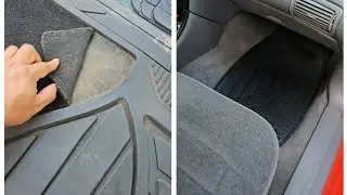 fitting universal floor mats to car #cars  #diy #restoration #carrepair