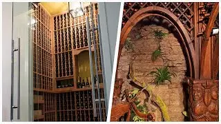 75 Small Limestone Floor Wine Cellar Design Ideas You'll Love 🔴