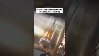 Pulsed laser cleaning machineto weld surface cleaning #lasercleaning #cleaning #factory
