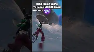 BEST Hiding Spots To Reach UNREAL 🏆 #shorts #fortnite