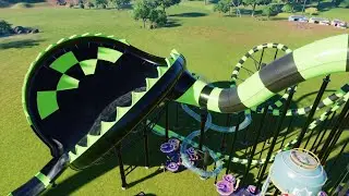EPIC Waterslide Tower (All Onrides) | Planet Coaster 2 (made by Wayne) [POV]