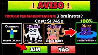PEGUEI DIVINOS COM COMBINAÇÕES MALUCAS NO FUJA DO TSUNAMI PARA BRAINROTS (ME DEI MAL)