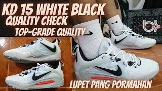 KD 15 White Black /QUALITY CHECK/ REVIEWS/ SPIKE TEST/ UNBOXING/ FITTINGS/ TOP-GRADE SHOES