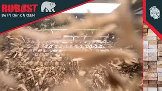 Shredding hard wood material with Robust shredder and get the perfect sieve_granulation.