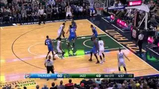 Derrick Favors  Full Game Highlight VS Oklahoma City Thunder (13Points,7Rebounds)
