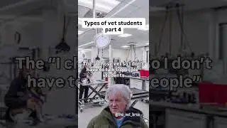 Types of vet students part 4 #vetmed #veterinary #veterinarian#vetschool