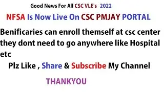 NFSA Live on CSC PMJAY Portal