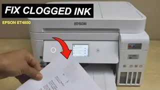 Epson EcoTank ET 4850 Засоренные чернила &mdash; Автоматическая очистка печатающей головки!