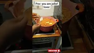 cooking Jollof and prepering#food#shorts