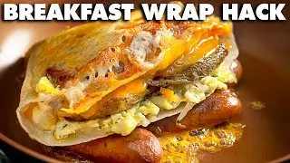 TikTok Breakfast Wrap Hack | HowTo Make Breakfast Quesadilla Hack Viral Tik Tok