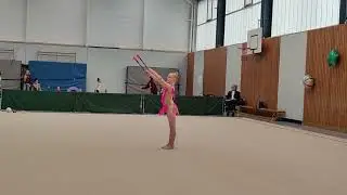 Xenia Gaumeisterschaften 2025 KLK9 Rhythmische Sportgymnastik TVA Augsburg TSV Friedberg Keulen&uuml;bung