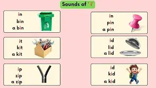 PHONIC DRILL i,O Sound | Vowel sound words for kids | Vowel sound a,e,i,o,u for with words