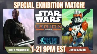 Star Wars Legion Exhibition Match // 212th vs Gideon Dark Troopers // Winter Moon Wargaming