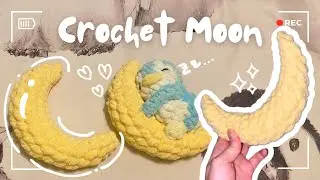 ✨BEGINNER Friendly✨How To Crochet A Fluffy Crescent Moon 🌙