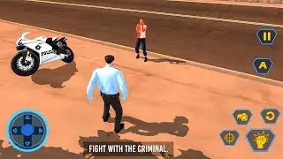 US Police Motor Bike Chase City Gangster Fight - Android Gameplay
