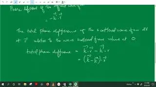 Diffraction condition- Bragg's law in terms of vectors in reciprocal lattice
