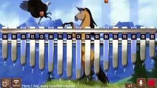 Here I Am, Spirit. easy kalimba tutorial