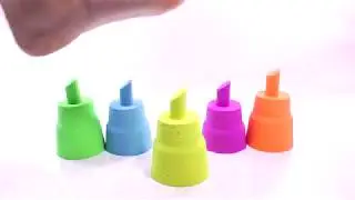 Kinetic Sand Rainbow Screws VS Giant Foot Surprise Toys Kids Learn Colors For Children