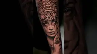 My Client Asked For An Aztec Inspired Tattoo, What Do You Think? 🗿