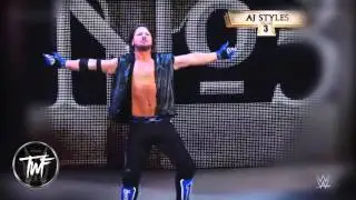 WWE AJ Styles 1st & NEW Theme Song 2016 (Not Full)